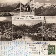 AK Zell am See Österreich Mehrbildkarte von 1961 s/ w