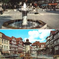 2 AK Bad Sooden Allendorf Brunnen am Marktplatz und in der Weinreihe