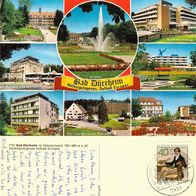 AK Bad Dürrheim, höchstgelegenes Solbad Europas, 8bildkarte Kurklinik Sanatorium