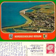 AK Büsum Nordsee Heilbad Luftbild von 1981 in Farbe
