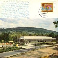 AK Bad Orb Spessart Konzerthalle am Tage von 1963 in Farbe