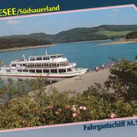 AK Biggesee Sauerland Fahrgastschiff M.S. Bigge in Farbe - unbenutzt