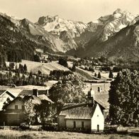 AK Rubi bei Oberstdorf im Allgäu, mit Kratzer, Mädelgabelgruppe, Himmelsschrofen s/ w