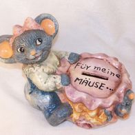 Keramik Spardose - " Für meine Mäuse... "