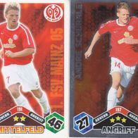 2x FSV Mainz 05 Topps Match Attax Trading Card 2010