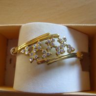 Armband mit Strass, Gold fbg., Damen Schmuck, women bracelet Accessoire AB-13078