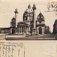 AK Wien Karlskirche von 1936 (?) s/ w