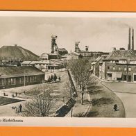 Gruß aus Hückelhoven Zechenstadt mit Fördertürme alte AK ungelaufen.