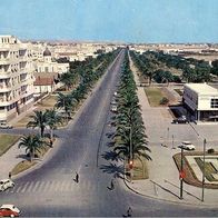 AK Tunis Avenue Mohamed V. Autos PKW Renault 4CV Cremeschnittchen von 1965