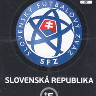 Panini Trading Card Fussball EM 2016 Team Logo Slowakei Nr.22