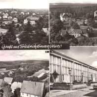 AK Friedrichsbrunn Harz Mehrbildkarte Sanatorium Ernst Thälmann s/ w von 1976