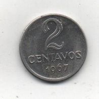 Münze Brasilien 2 Centavos 1967