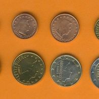 Luxemburg 2002 Kursmünzsatz 1 Cent bis 2, - Euro kompl. Bankfriisch