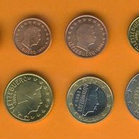 Luxemburg 2006 Kursmünzsatz 1 Cent bis 2, - Euro kompl. Bankfriisch