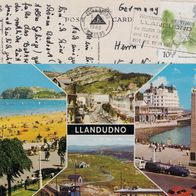 AK Llandudno Wales von 1980 Mehrbildkarte in Farbe