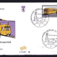 Berlin 1971 Berliner Verkehrsmittel (I): Schienenfahrzeuge MiNr. 384 gestempelt -1-