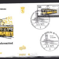 Berlin 1971 Berliner Verkehrsmittel (I): Schienenfahrzeuge MiNr. 383 gestempelt -1-