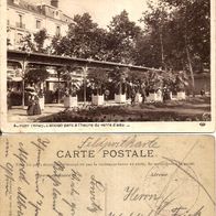 AK Vichy Allier L´ancien parc a l´heure du verre d´eau Feldpost vom 4.1.1914