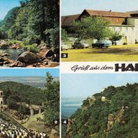 AK Harz Bodetal Thale Berghotel Roßtrappe Hexentanzplatz in Farbe - unbenutzt