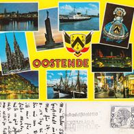 AK Oostende Mehrbildkarte von 1980