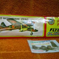 Flying Gliders Nr.2 Mitsubishi Zero Flieger zum Basteln & Spielen Power Prop OVP