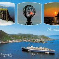 AK Nordkapp Honningsvag Norwegen in Farbe - unbenutzt