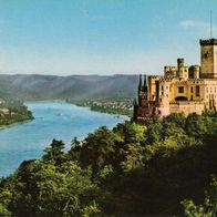 AK Burg Stolzenfels am Rhein in Farbe - unbenutzt