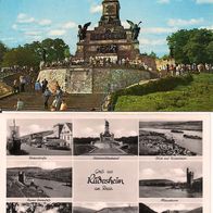 2 AK Rüdesheim am Rhein mit Nationaldenkmal - beide unbenutzt