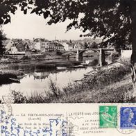 AK Frankreich Ferte sous Jouarre Brücke s/ w von 1959