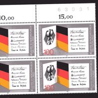 BRD / Bund 1989 40 Jahre Bundesrepublik Deutschland MiNr. 1421 Viererblock postfrisch