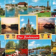 AK Bodensee Mehrbildkarte See in Farbe - unbenutzt