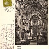 AK Ebrach Basilika mit Hochaltar von 1932 s/ w