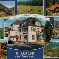 AK Ohlsbach Schwarzwald Kinzigtal Mehrbildkarte Gasthaus Rebstock farbig - unbenutzt