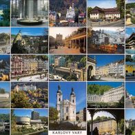 AK Karlsbad Karlovy Vary, Vielbildkarte in Farbe - unbenutzt