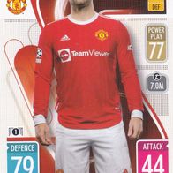 Manchester United Topps Trading Card Champions League 2021 Luke Shaw Nr.35