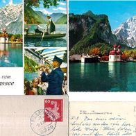 2 AK Berchtesgadener Land Königssee St. Bartholomä und Mehrbildkarte von 1971/83