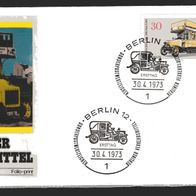 Berlin 1973 Berliner Verkehrsmittel (II): Omnibusse MiNr. 448 FDC gestempelt