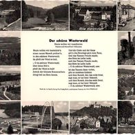 AK Mehrbildkarte - Der schöne Westerwald, Marschlied Volksweise s/ w - unbenutzt