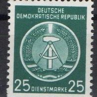DDR Dienstmarke postfrisch Zirkel links Michel Nr. 10