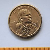 1 US-Dollar (Sacagawea-Dollar) von 2000 mit D (Denver)