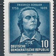 150. Todestag Friedrich Schiller MNR 465 A postfrisch