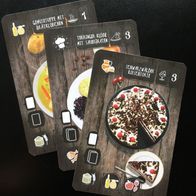 NEU Küchen-Chaos Promo 3 Promokarten Erweiterung Spiel 2017 ´17 2016 ´16 bomba games