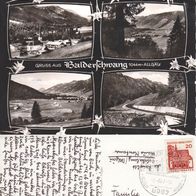 AK Balderschwang im Allgäu 4-Bildkarte s/ w von 1967