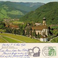 AK Münstertal Schwarzwald Kloster St. Trudpert von 1980 in Farbe