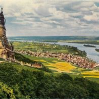 AK Nationaldenkmal Rüdesheim am Rhein in Farbe - unbenutzt