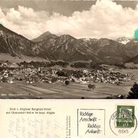 AK Oberstdorf Allgäu Gebirge Alpen von 1962 s/ w