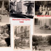 Alte Fotos : Brunnen Springbrunnen Fontänen Wasser Becken Wasserspiele s/ w