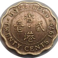 Hongkong 20 Cents 1976 ## Li3