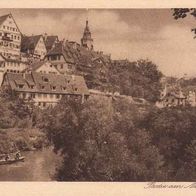 AK Tübingen Partie am Neckar s/ w - unbenutzt