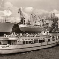 AK Bremen Ausflugsschiff Nordland im Bremer Hafen von 1968 s/ w